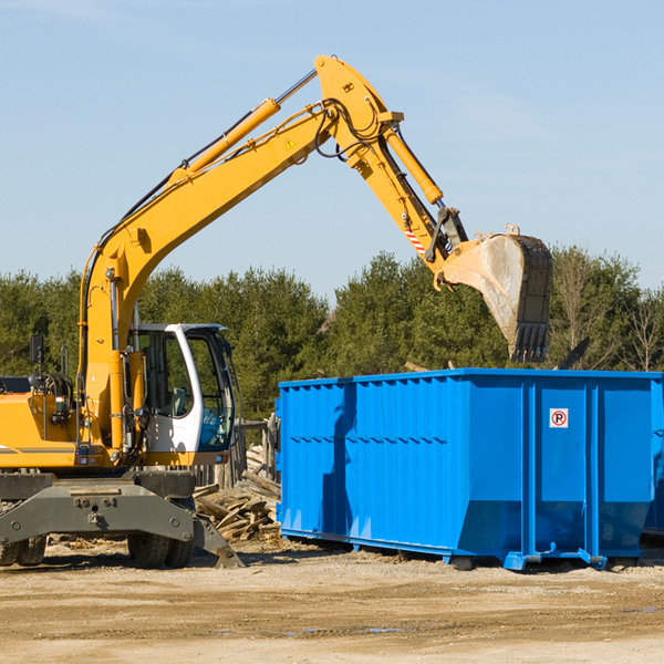 can i choose the location where the residential dumpster will be placed in Rowes Run Pennsylvania